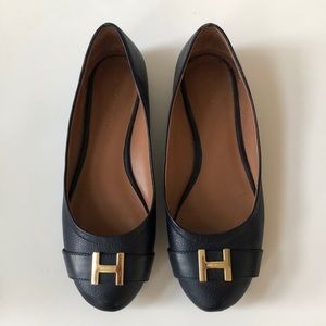 Tommy Hilfiger Navy Flats